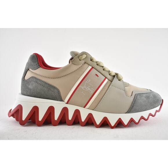 Christian Louboutin Nastroshark Donna Flat Saharienne Platform Lowtop Sneaker 38 - Picture 2 of 14